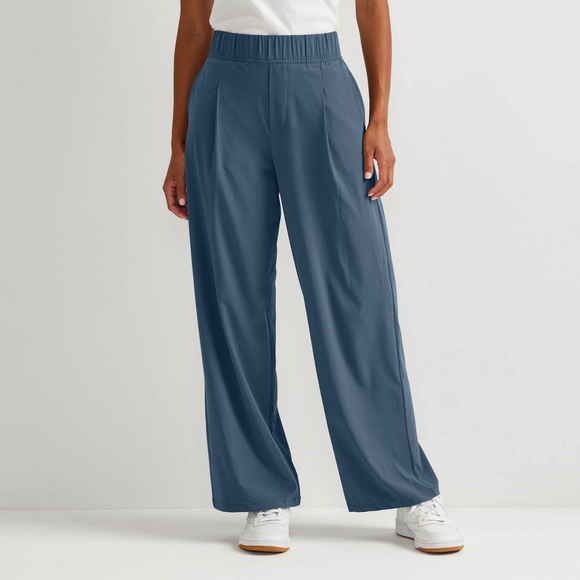 Eddie Bauer Departure High‑Rise Wide Leg Travel Pants NWT Women’s Navy XS - Picture 11 of 11